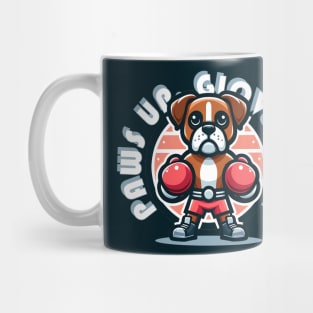 paws up gloves on Mug